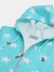 Бирюзовый толстовка с капюшоном
