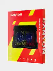 Черный охлаждающая подставка для ноутбуков Canyon NS-03, диагональ до 15.6