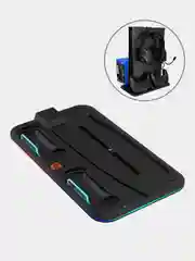 Черный подставка и зарядное устройство Canyon CS-PS5 с охлаждением и подсветкой RGB для PS 5
