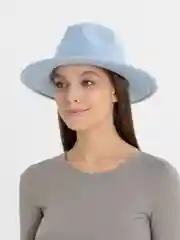 Белый женская шляпа "Федора"