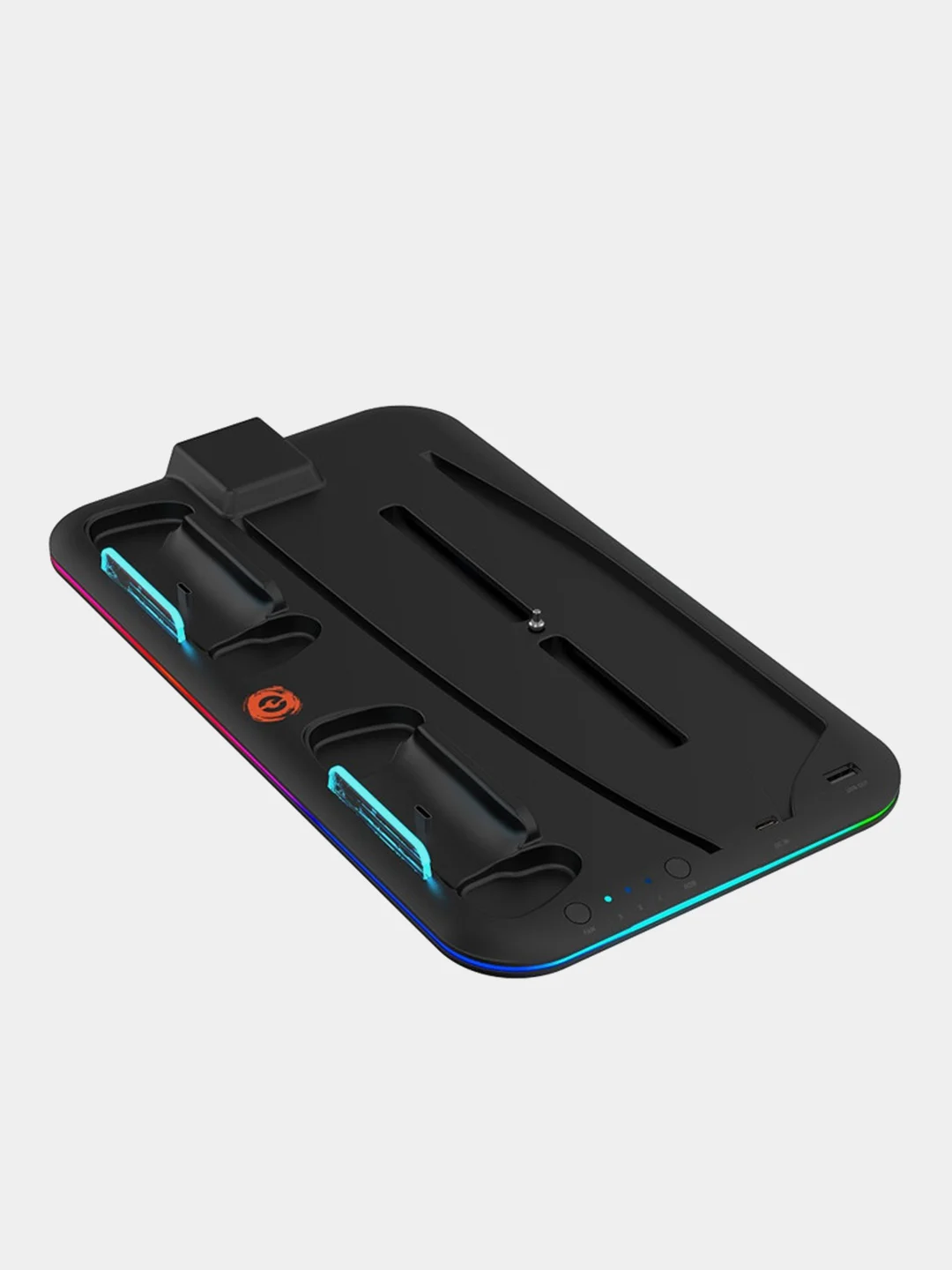 Черный подставка и зарядное устройство Canyon CS-PS5 с охлаждением и подсветкой RGB для PS 5
