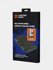 Черный подставка и зарядное устройство Canyon CS-PS5 с охлаждением и подсветкой RGB для PS 5