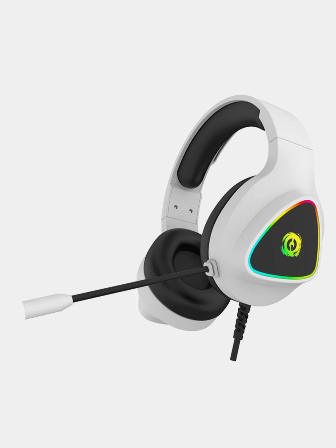 Белый игровые наушники Canyon SHADDER GH-6, с микрофоном и RGB-подсветкой