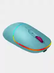 Голубой беспроводная мышь Canyon MW-22, с RGB-подсветкой, перезаряжаемая, двухрежимная, 1600 DPI