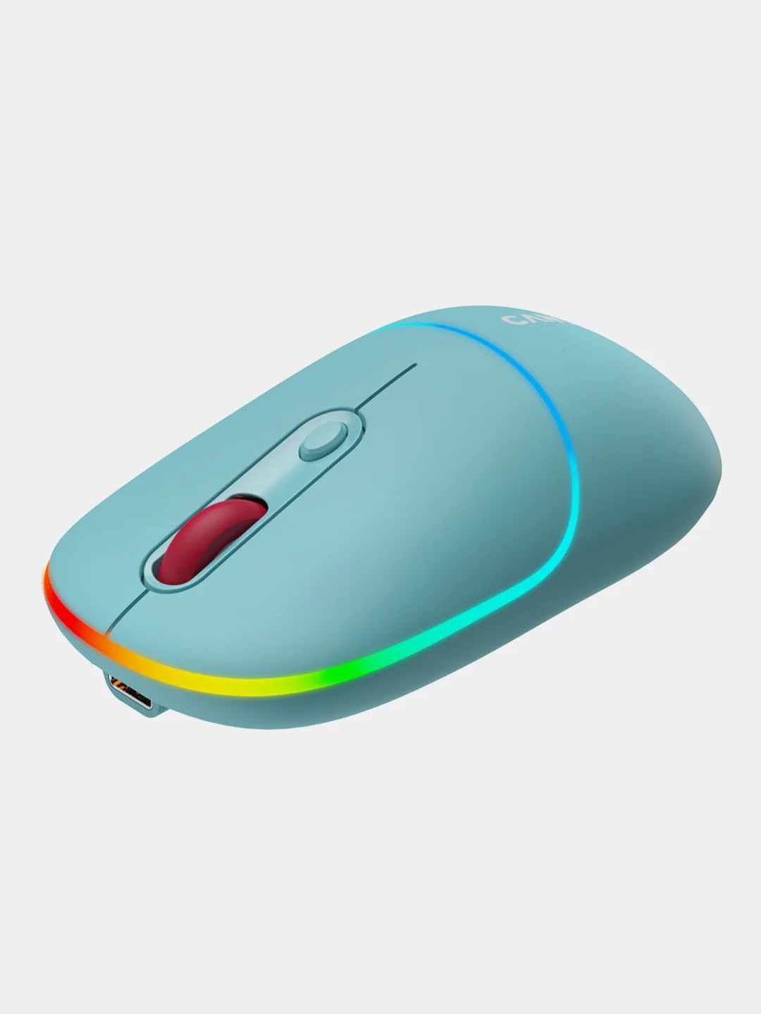 Голубой беспроводная мышь Canyon MW-22, с RGB-подсветкой, перезаряжаемая, двухрежимная, 1600 DPI