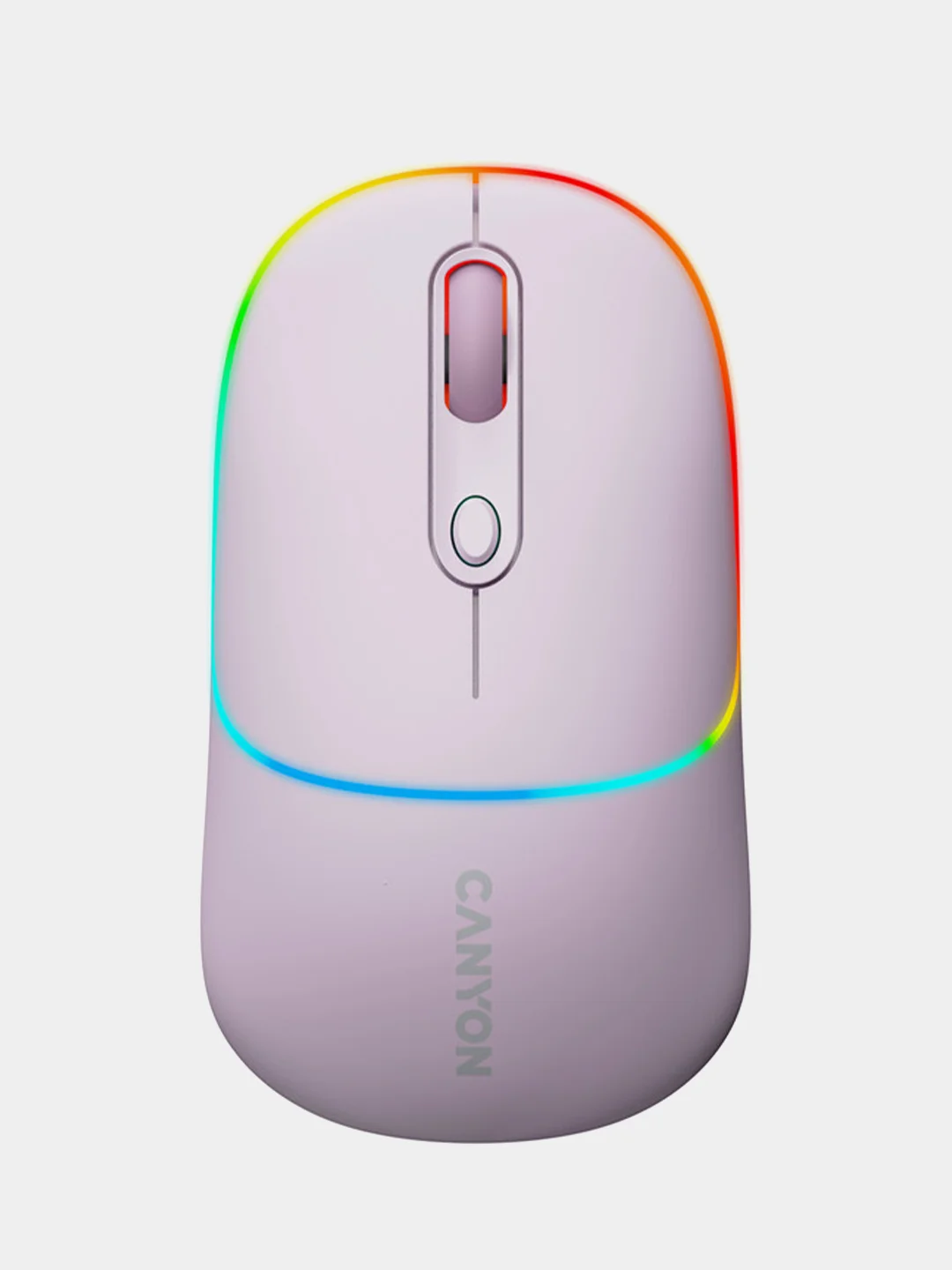 Розовый беспроводная мышь Canyon MW-22, с RGB-подсветкой, перезаряжаемая, двухрежимная, 1600 DPI