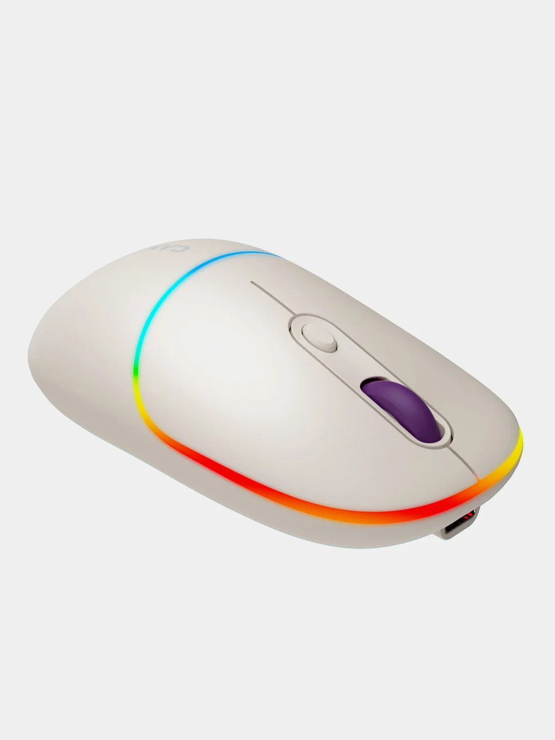 Серый беспроводная мышь Canyon MW-22, с RGB-подсветкой, перезаряжаемая, двухрежимная, 1600 DPI