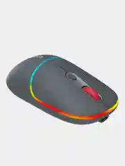 Серый беспроводная мышь Canyon MW-22, с RGB-подсветкой, перезаряжаемая, двухрежимная, 1600 DPI