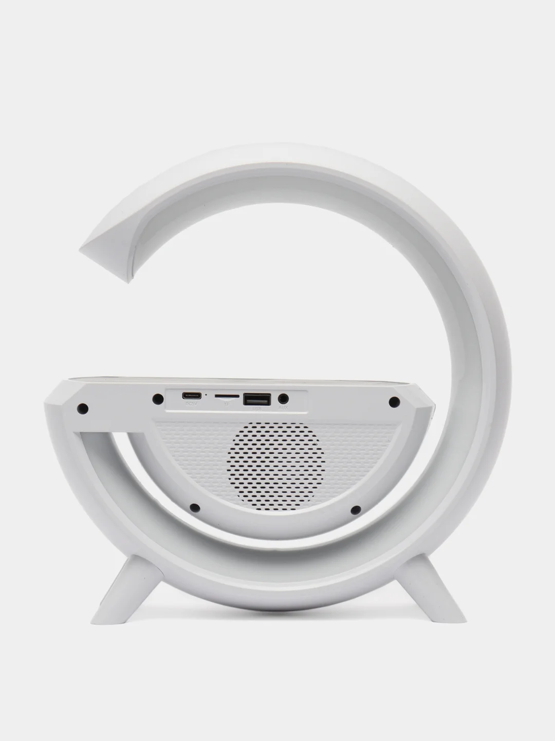Колонка bluetooth светильник, часы, будильник, беспроводная зарядка, подарок к новому году