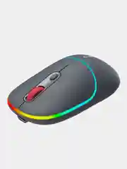 Серый беспроводная мышь Canyon MW-22, с RGB-подсветкой, перезаряжаемая, двухрежимная, 1600 DPI
