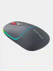 Серый беспроводная мышь Canyon MW-22, с RGB-подсветкой, перезаряжаемая, двухрежимная, 1600 DPI