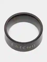 Серый меланж кольцо на Новый Год "Friend", "Друг"
