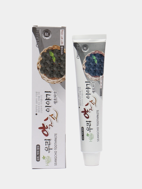 Зубная паста с бамбуковым углём Charcoal Toothpaste Our Herb Story, 120 г