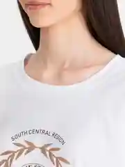 Белый футболка женская Оверсайз