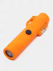 Оранжевый зажигалка электронная с фонариком, с зарядкой USB, походная, в подарочной упаковке