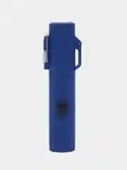 Синий зажигалка электронная с фонариком, с зарядкой USB, походная, в подарочной упаковке
