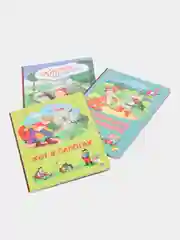 Книги картонные набор 3 шт. Бременские музыканты+Кот в сапогах+Красная шапочка. Проф-Пресс