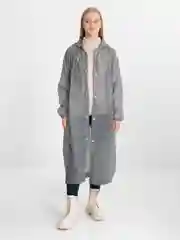 Серый дождевик унисекс