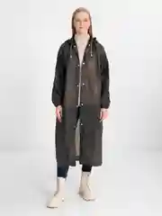 Черный дождевик унисекс
