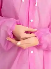 Розовый дождевик унисекс