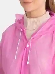 Розовый дождевик унисекс