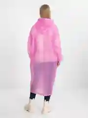 Розовый дождевик унисекс
