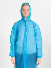 Синий дождевик унисекс