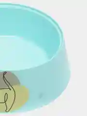 Голубой миска пластиковая для животных кошек и собак мелких пород