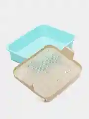 Голубой кошачий лоток туалет для кошек