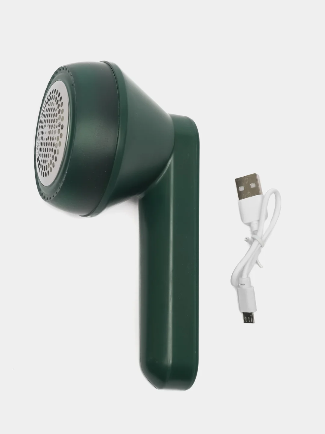 Зеленый машинка для удаления катышков с USB кабелем