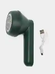 Зеленый машинка для удаления катышков с USB кабелем