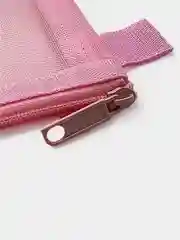 Розовый пенал органайзер для канцелярских принадлежностей и косметики