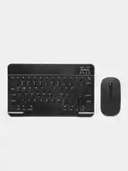 Черный беспроводная клавиатура и мышь Bluetooth
