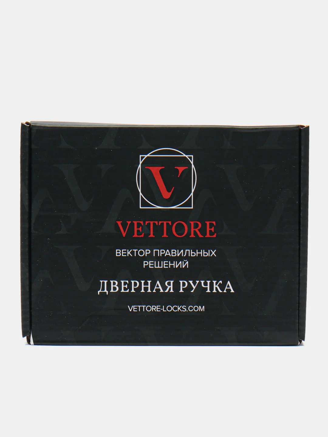 Ручка дверная защелка VETTORE A8023 BK AB (бронза) поворотник-заглушка