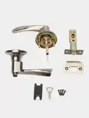 Ручка дверная защелка VETTORE A8023 BK AB (бронза) поворотник-заглушка