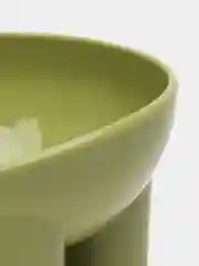 Зеленый миска на ножках для животных, для кошек и собак мелких и средних пород, 300 мл