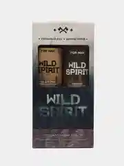 Набор гель для душа и шампунь для волос 2 х 250 мл WILD SPIRIT, аромат древесный пряный
