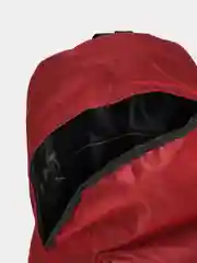 Красный городской холщовый рюкзак портфель мужской женский детский для школьников