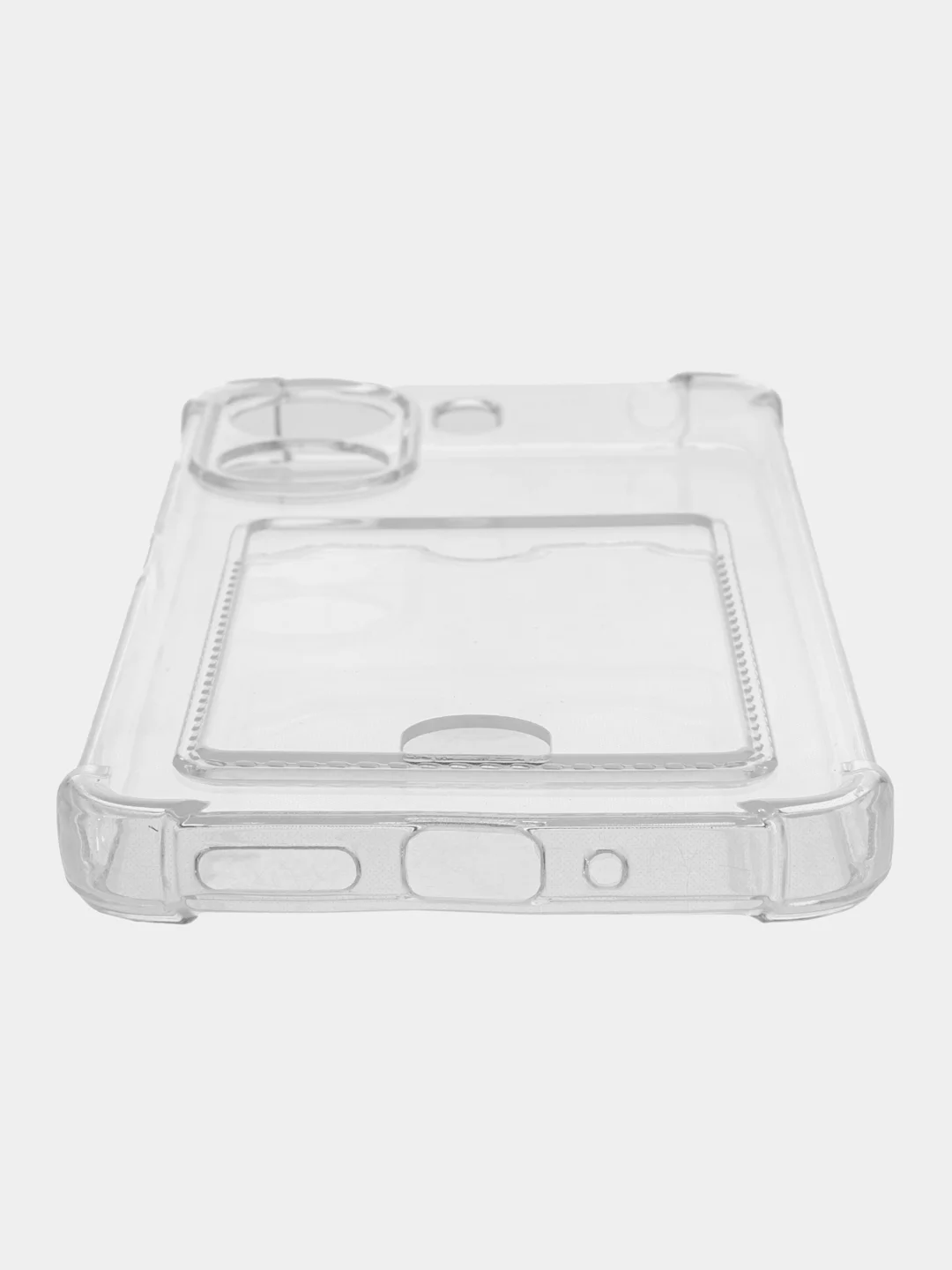 Марсала чехол для Xiaomi Redmi 13C / Poco C65 Сяоми Редми 13С, прозрачный с карманом для карты