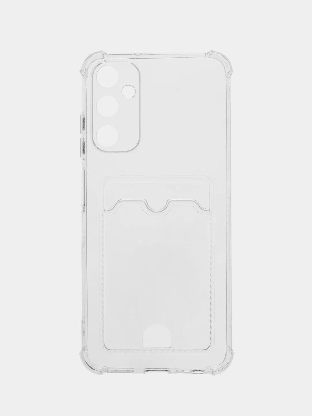 Марсала чехол для Samsung Galaxy A05s (Самсунг Галакси А05c), прозрачный, с карманом для карты