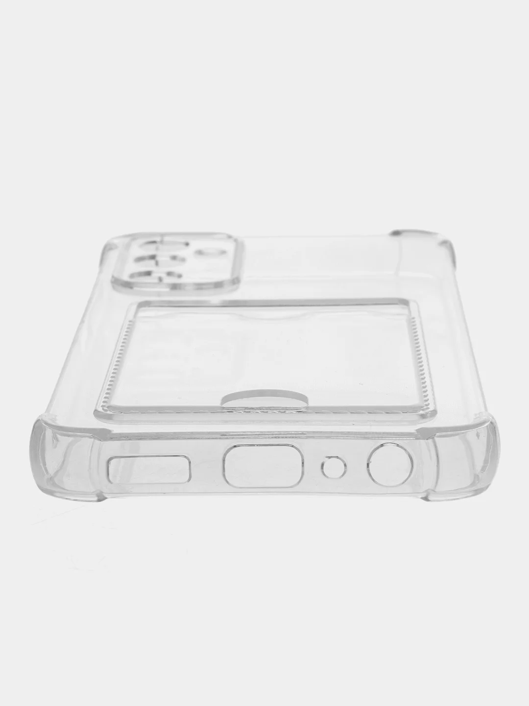Марсала чехол для Samsung Galaxy A05s (Самсунг Галакси А05c), прозрачный, с карманом для карты