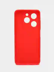 Красный чехол Tecno Spark GO 2024 / Spark 20 / 20C / Спарк Го 2024 силиконовый, цветной, матовый