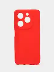Красный чехол Tecno Spark GO 2024 / Spark 20 / 20C / Спарк Го 2024 силиконовый, цветной, матовый
