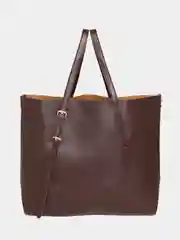 Коричневый сумка женская c косметичкой