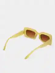 Горчичный прямоугольные солнцезащитные очки