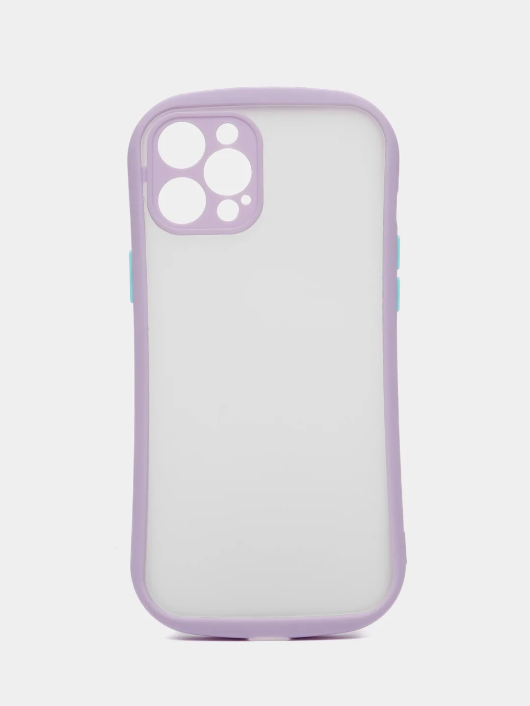 Лавандовый чехол матовый с полукруглыми краями Apple iPhone 12, 12Pro, 12mini, 11, 11Pro, 11ProMax