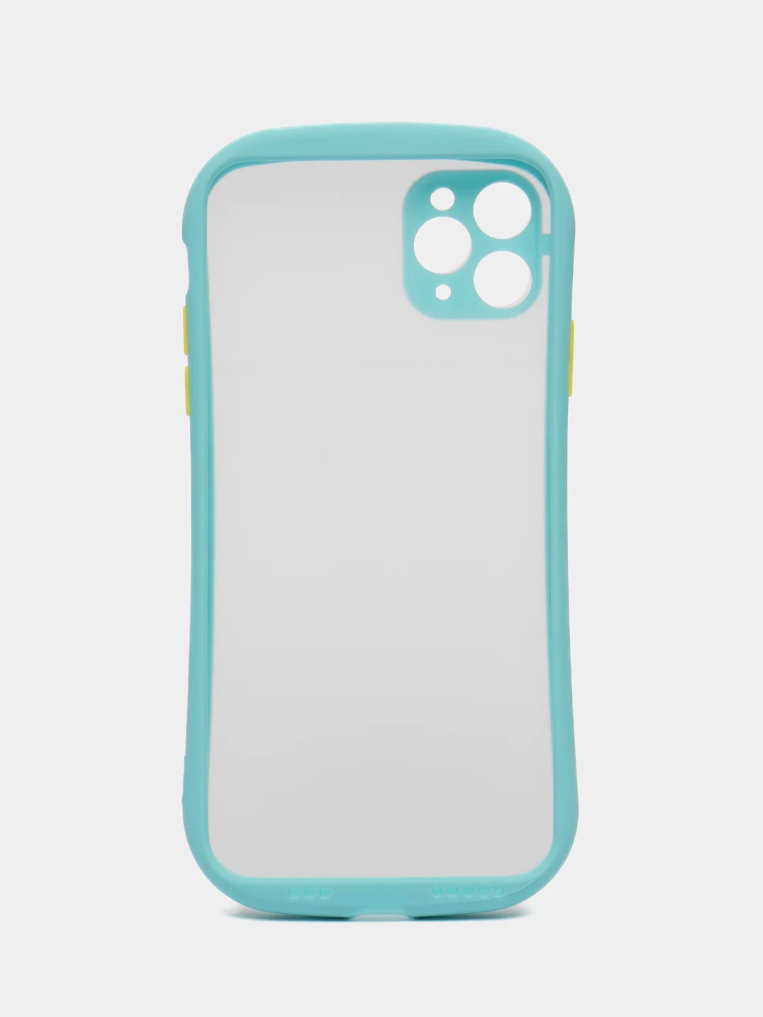 Синий чехол матовый с полукруглыми краями Apple iPhone 12, 12Pro, 12mini, 11, 11Pro, 11ProMax