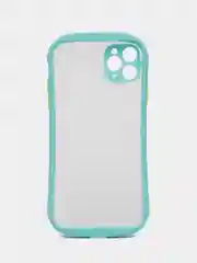 Синий чехол матовый с полукруглыми краями Apple iPhone 12, 12Pro, 12mini, 11, 11Pro, 11ProMax