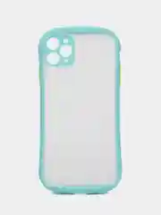 Синий чехол матовый с полукруглыми краями Apple iPhone 12, 12Pro, 12mini, 11, 11Pro, 11ProMax