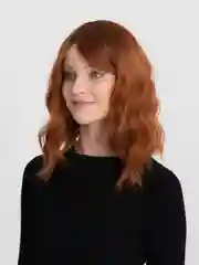Марсала парик удлиненное волнистое каре с челкой